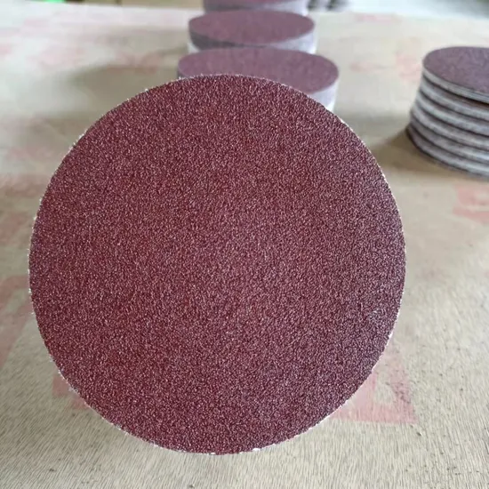 6 Holes Red Triangle Mouse Abrasive Sandpaper Sanding Disc with Hoop and Loop Backing 