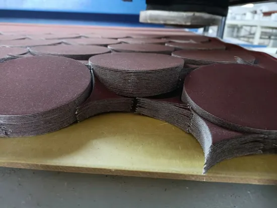 Green Pet Film Round 40 Grit Hook and Loop Abrasive Sanding Paper Disc 