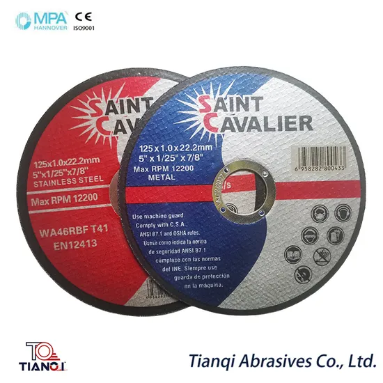 Efficient Boron Carbide 125X1.0X22.2mm Cutting Disc for Metal Cutting 