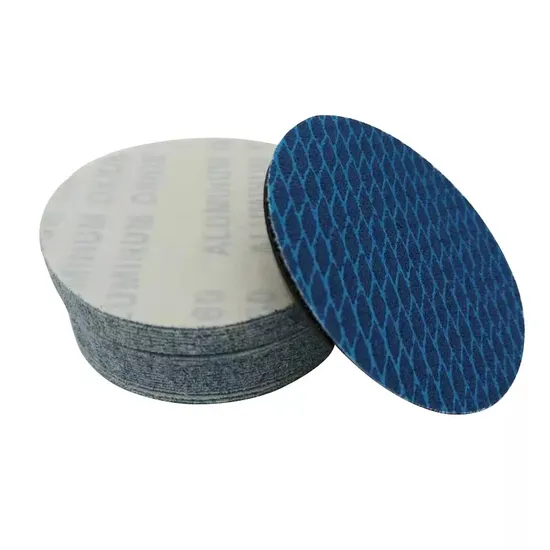 5inch Factory Wholesale Durable Abrasive Round Aluminum Oxide Blue Vlecro Sanding Disc 