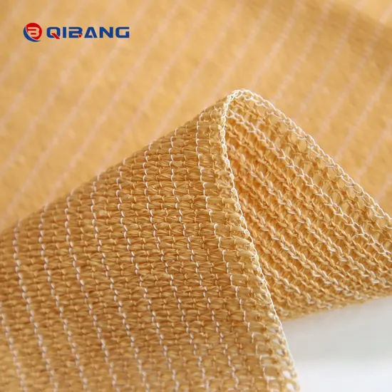 Weatherproof Desert Sand PE Knitted 90% Courtyard Shade Cloth for Fencing and Privacy Fence 