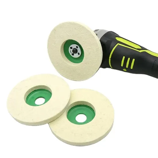 125mm Wool Felt Polishing Disc Felt Buffing Wheel for Marble Floors 