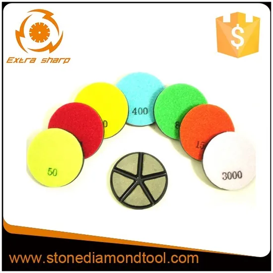 80mm Concrete Floor Polishing Transitional Ceramic Grinding Disc 